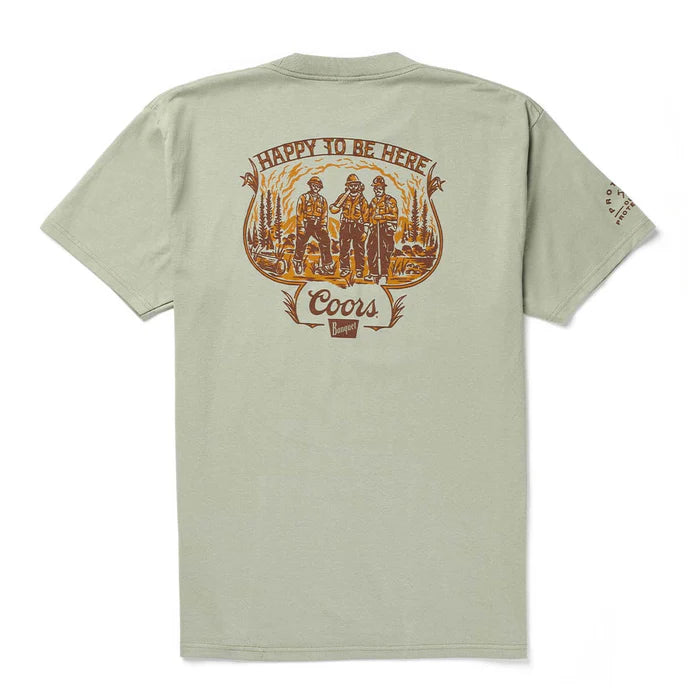 Seager X Coors Banquet Hotshots T-Shirt- Desert Green